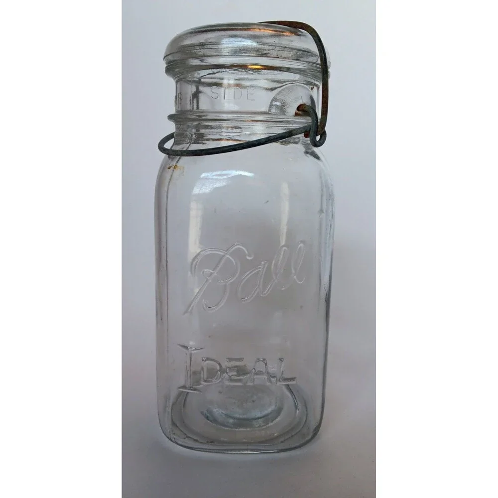 Vintage Antique Ball Ideal Glass Canning Jar
